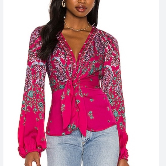 NEW Free People Run Free Tunic - Pink Combo - Size XS - Picture 10 of 13